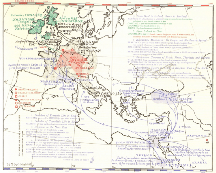 EU map from Plan of St Gall